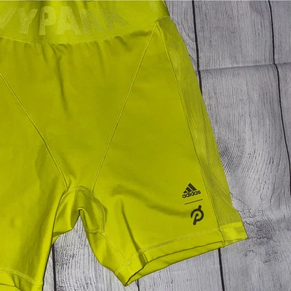Ivy Park Peleton Yellow Biker Shorts - Picture 4 of 5